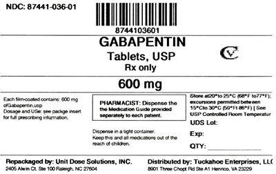 Gabapentin 600 mg (8744103601 Gabapentin 600 mg)
